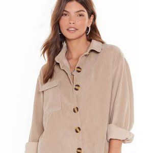 Nasty Gal Corduroy Shirt Dress